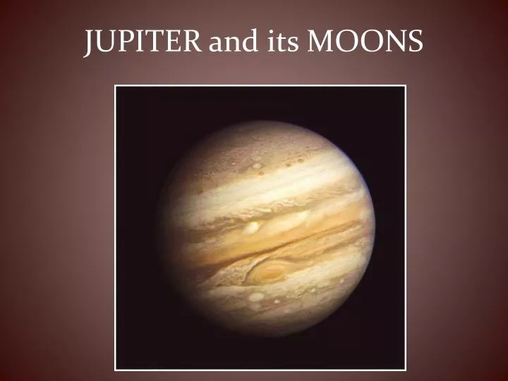 jupiter and its moons