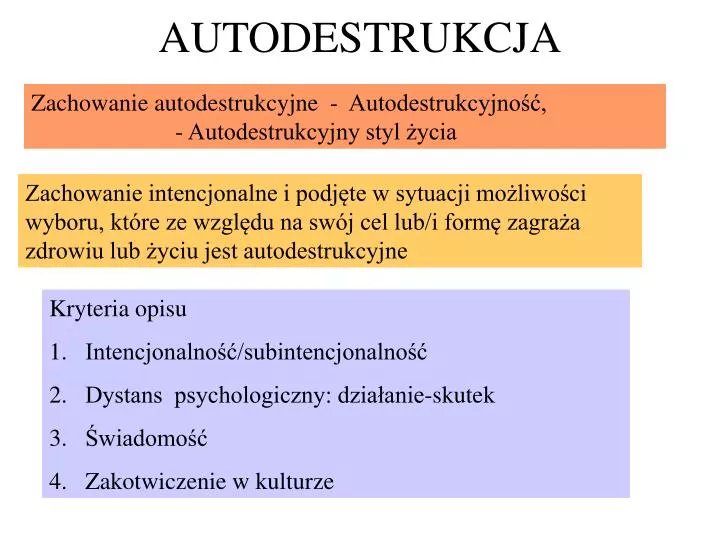 autodestrukcja