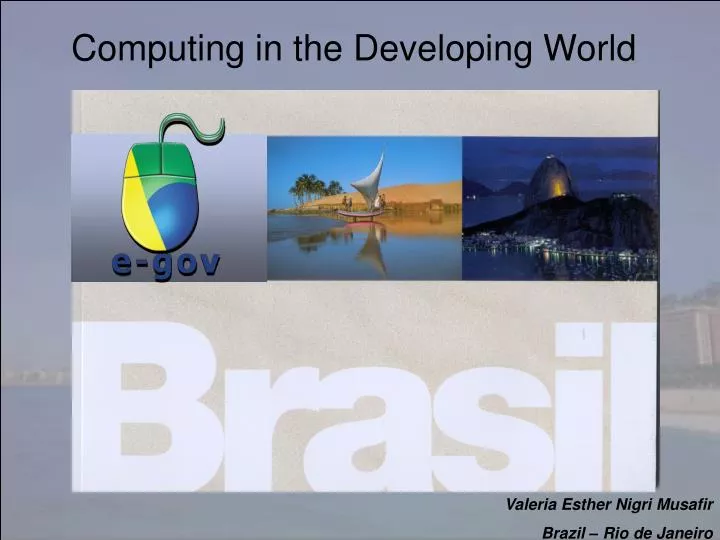 computing in the developing world