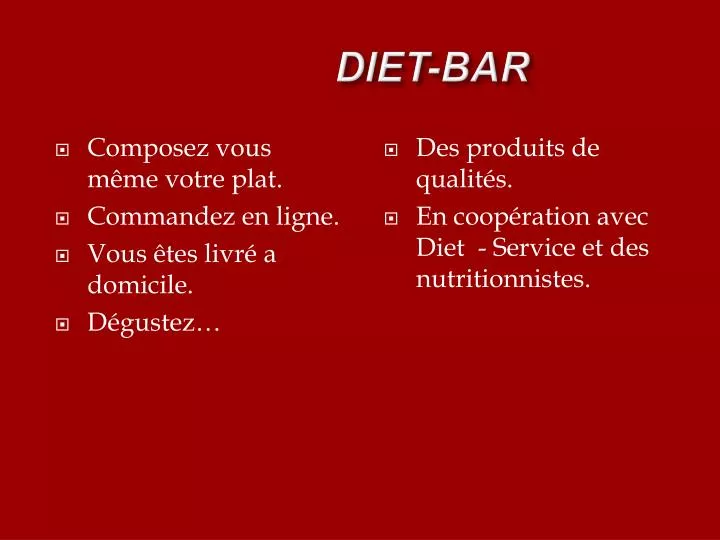 diet bar