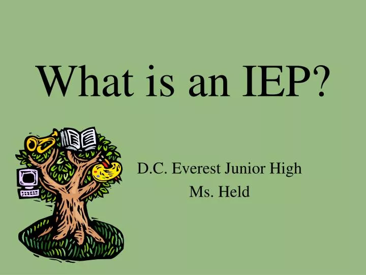 what is an iep