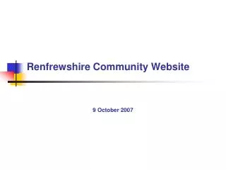 Renfrewshire Community Website