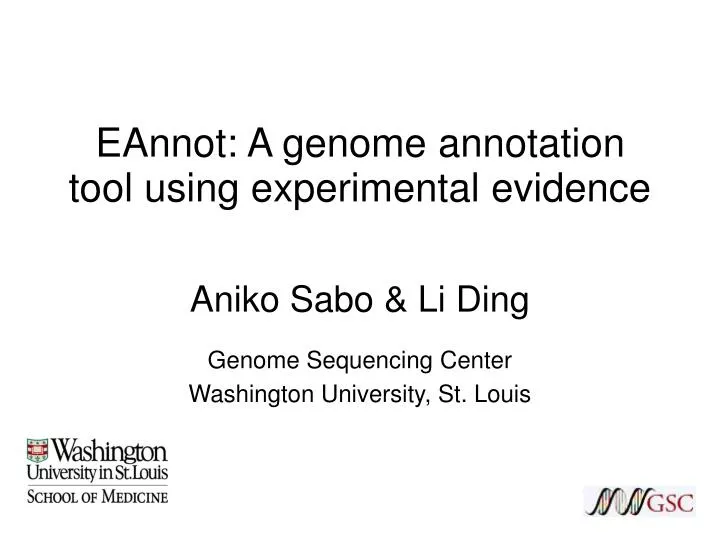 aniko sabo li ding genome sequencing center washington university st louis