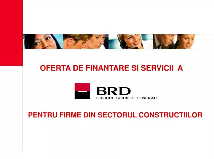 oferta de finantare si servicii a