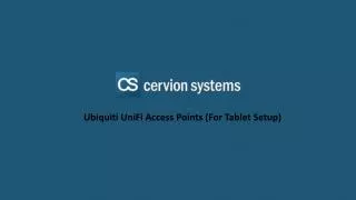 Ubiquiti UniFi Access Points (For Tablet Setup)