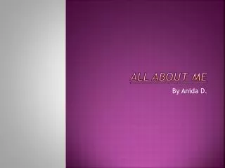 all about me