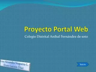 proyecto portal web