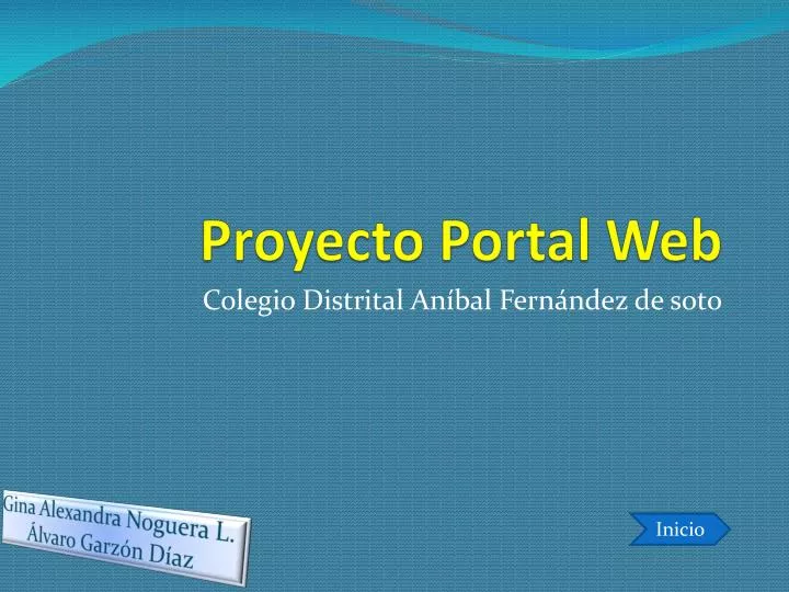 proyecto portal web