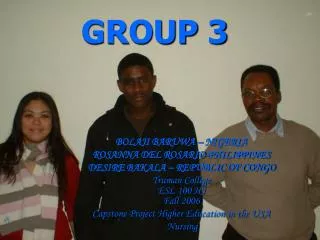 GROUP 3