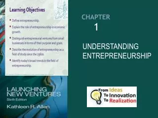 Understanding entrepreneurship