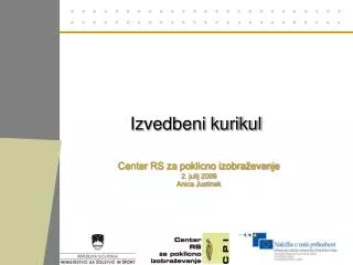 izvedbeni kurikul