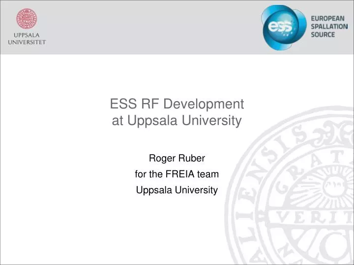 ess rf development at uppsala university
