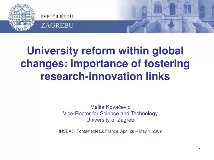 university reform within global changes importance of fostering research innovation links