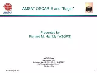 AMSAT OSCAR-E and &quot;Eagle&quot;