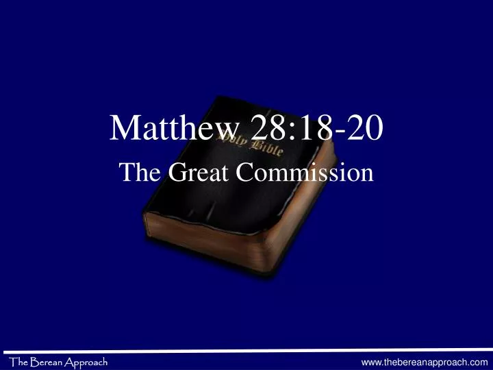 matthew 28 18 20