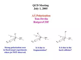 QCD Meeting July 1, 2005