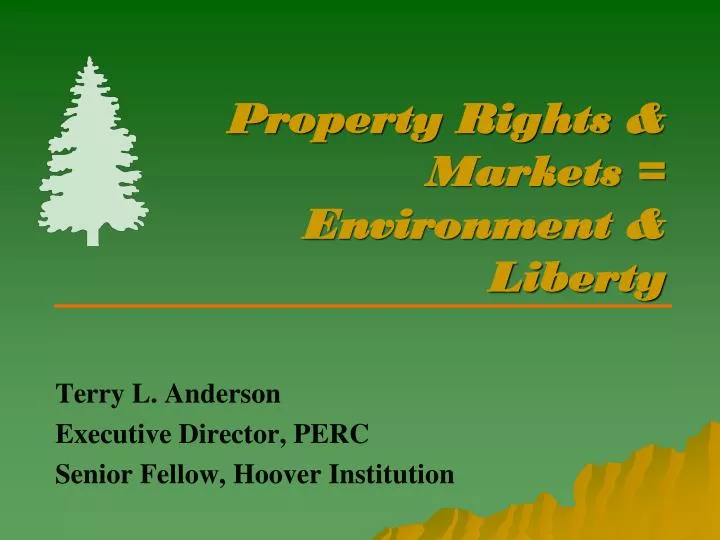 property rights markets environment liberty