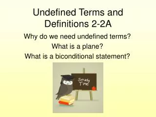 Undefined Terms and Definitions 2-2A