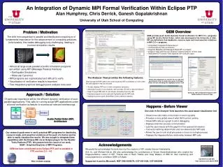 An Integration of Dynamic MPI Formal Verification Within Eclipse PTP