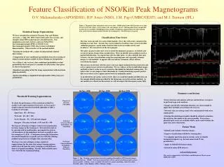 Feature Classification of NSO/Kitt Peak Magnetograms
