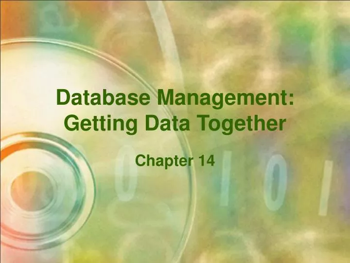 database management getting data together