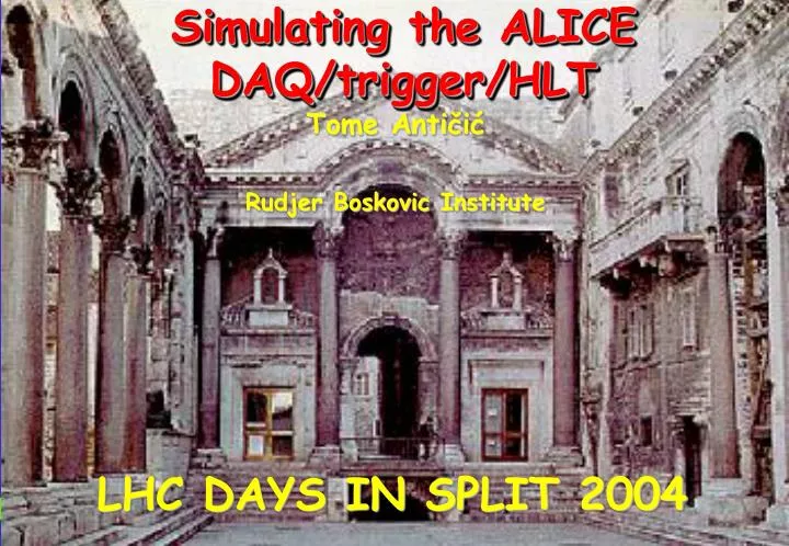 simulating the alice daq trigger hlt