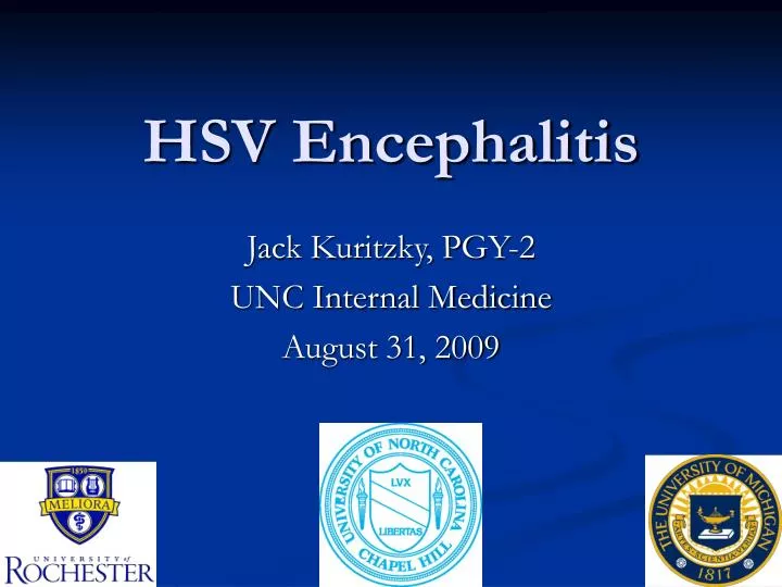 hsv encephalitis