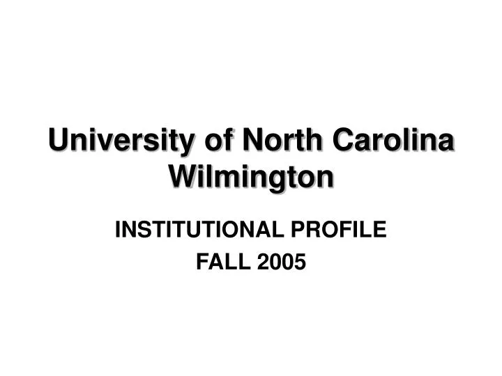 university of north carolina wilmington