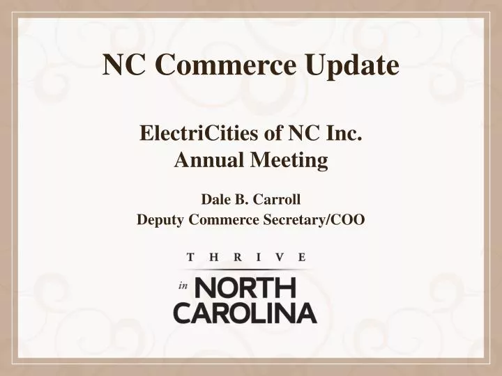 nc commerce update electricities of nc inc annual meeting