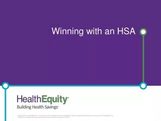 Winning with an HSA