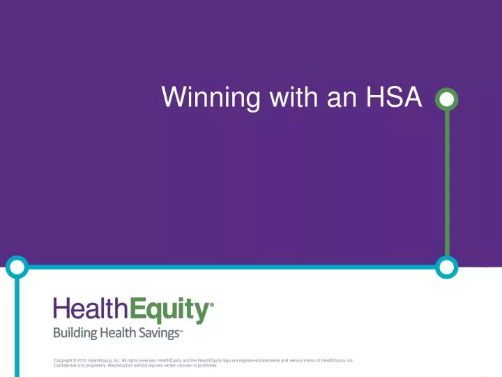 winning with an hsa