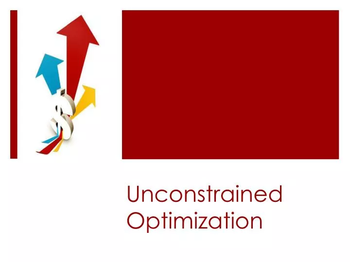 unconstrained optimization