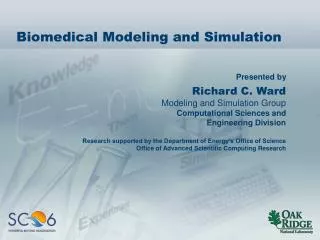 Biomedical Modeling and Simulation