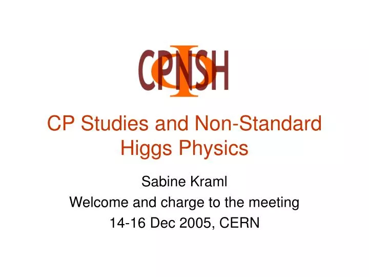 cp studies and non standard higgs physics