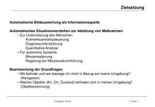 zielsetzung