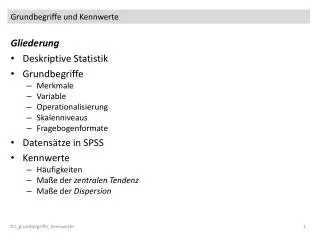grundbegriffe und kennwerte