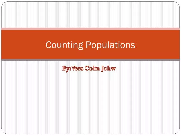 counting populations