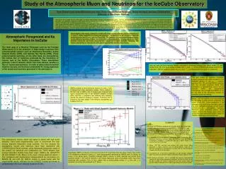 Study of the Atmospheric Muon and Neutrinos for the IceCube Observatory
