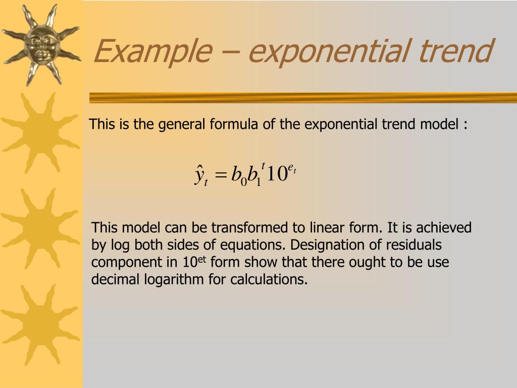 PPT - Example – exponential trend PowerPoint Presentation, free ...