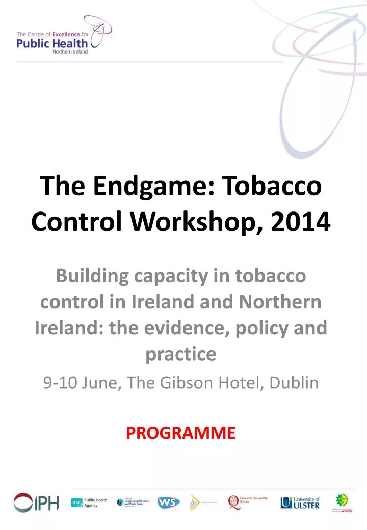 the endgame tobacco control workshop 2014