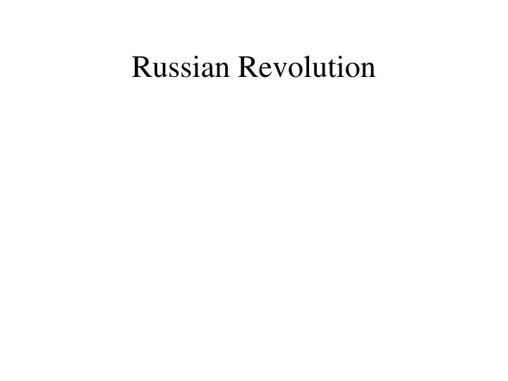 russian revolution