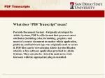 PDF Transcripts - slide 1