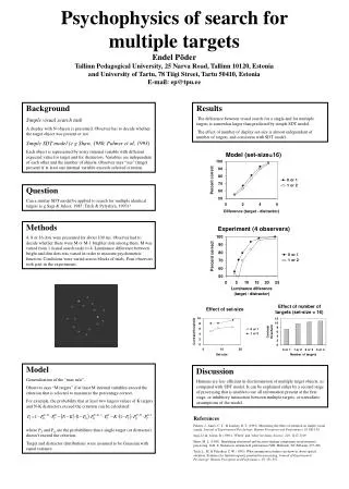 Background Simple visual search task