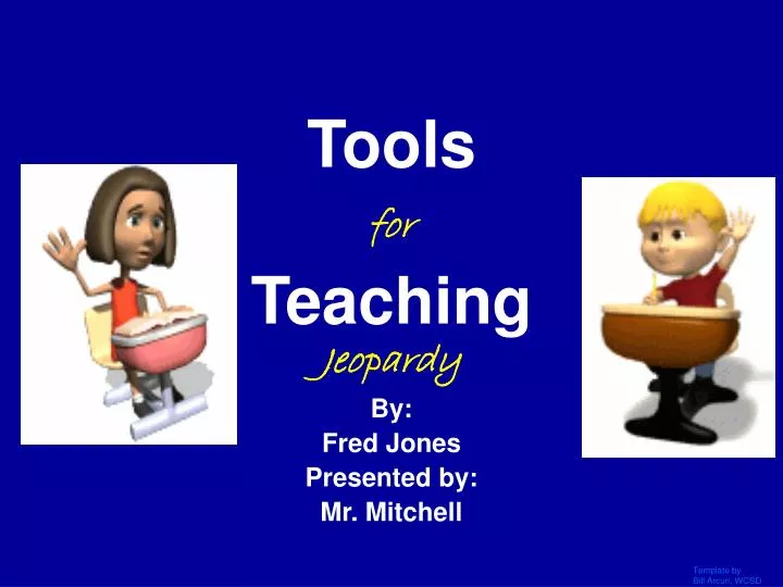 tools for teaching jeopardy