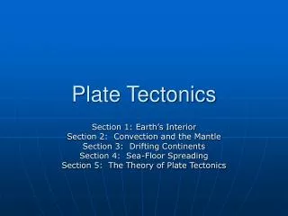 Plate Tectonics