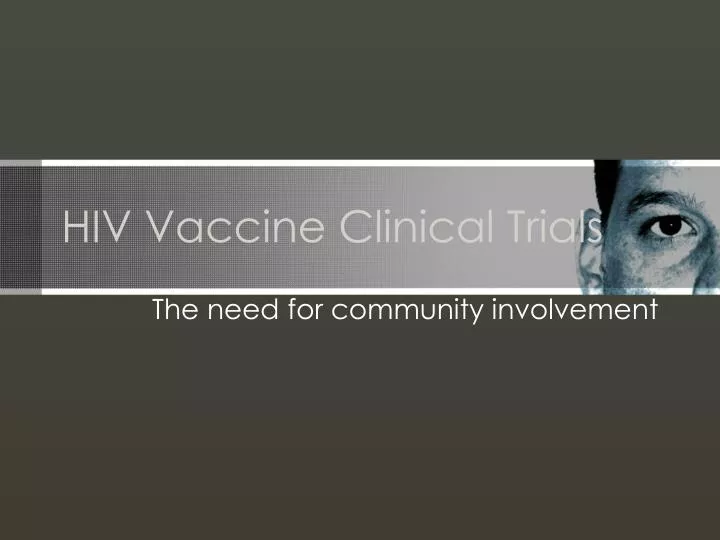 hiv vaccine clinical trials