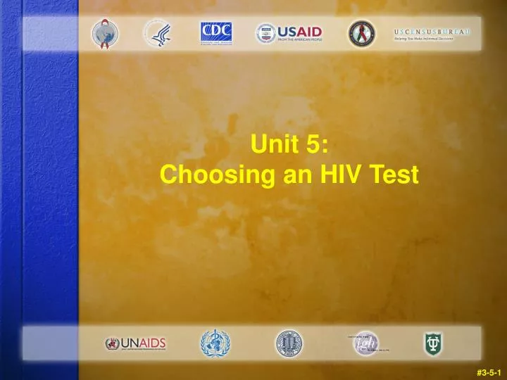 unit 5 choosing an hiv test