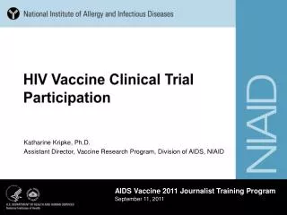 HIV Vaccine Clinical Trial Participation