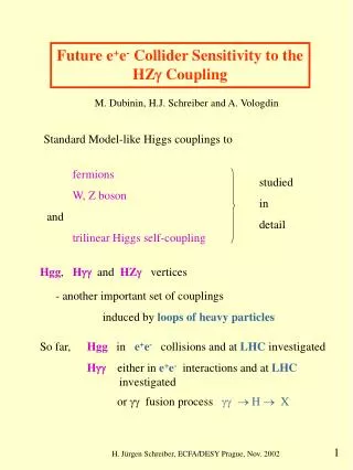 Future e + e - Collider Sensitivity to the HZ ? Coupling