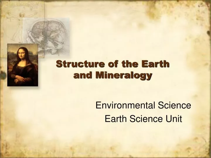structure of the earth and mineralogy